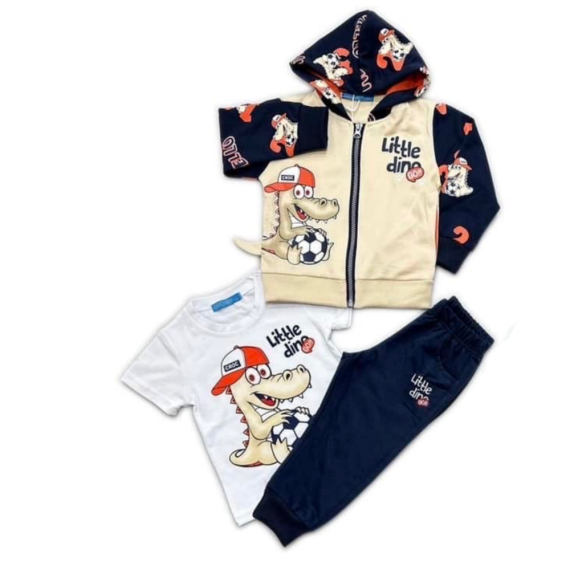 6-36 ΜΗΝΩΝ ΒΡΕΦΙΚΟ ΣΕΤ 3 ΤΕΜΑΧΙΩΝ ΜΕ ΚΟΝΤΟΜΑΝΙΚΗ ΜΠΛΟΥΖΑ