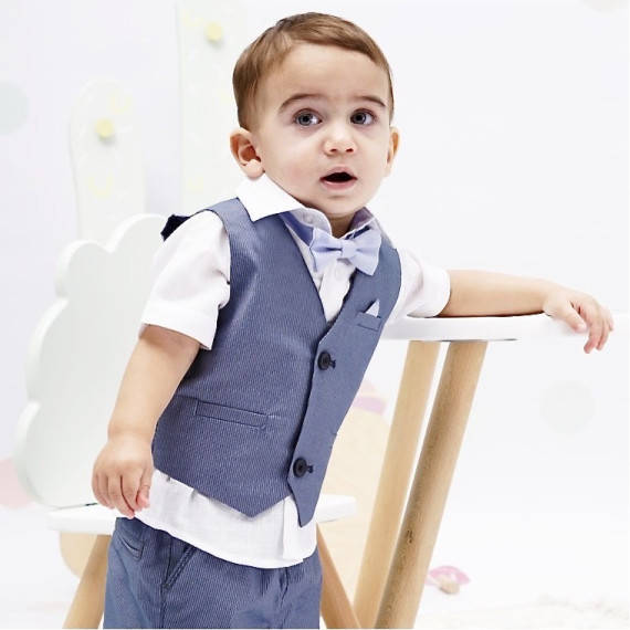 BOUTIQUE 9-18 ΜΗΝΩΝ ΒΡΕΦΙΚΟ ΣΥΝΟΛΟ ΜΕ ΓΙΛΕΚΟ ΠΟΥΚΑΜΙΣΟ ΒΕΡΜΟΥΔΑ ΠΑΝΤΕΛΟΝΙ