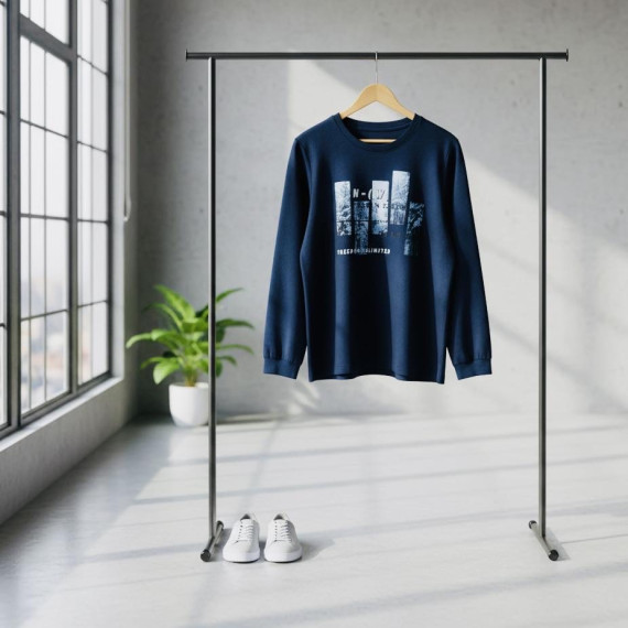 JOYCE μπλούζa από πολύ μαλακό βαμβακερό ύφασμα