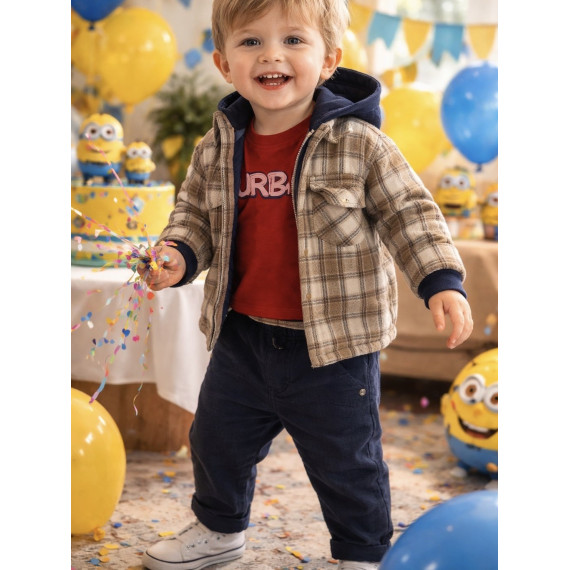 AKO ΣΥΝΟΛΟ 3 ΤΜΧ ΖΑΚΕΤΟΠΟΥΚΑΜΙΣΟ ΜΕ ΕΠΕΝΔΥΣΗ ΜΠΛΟΥΖΑ ΚΑΙ ΠΑΝΤΕΛΟΝΙ ΜΕ ΛΑΣΤΙΧΟ ΣΤΗΝ ΜΕΣΗ