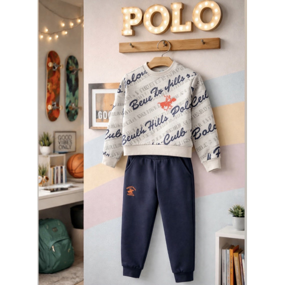 POLO ΣΠΟΡ ΣΥΝΟΛΟ ΑΠΟ ΠΟΛΥ ΜΑΛΑΚΟ ΕΛΑΣΤΙΚΟ ΦΟΥΤΕΡ ΥΦΑΣΜΑ