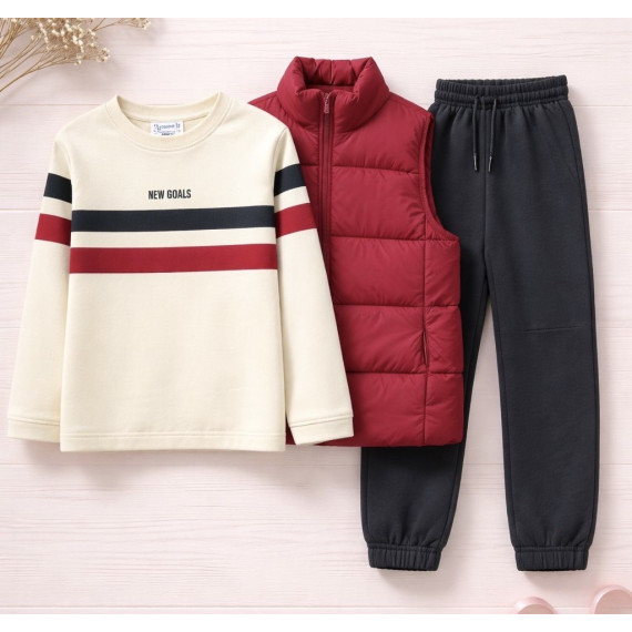 MAYORAL 3 ΤΜΧ.  ΣΕΤ  ΜΠΟΥΦΑΝ ΑΜΑΝΙΚΟ ΜΠΛΟΥΖΑ ΚΑΙ ΠΑΝΤΕΛΟΝΙ ΣΠΟΡ ΟΛΟΚΛΗΡΩΜΕΝΟ ΣΥΝΟΛΟ