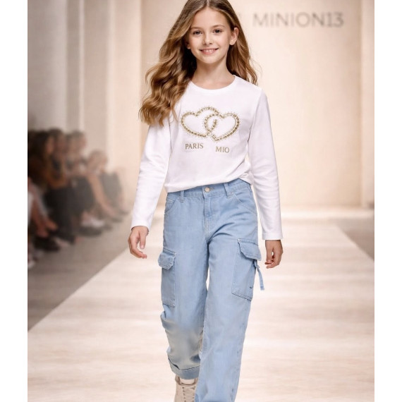 ΑΚΟ ΕΠΟΧΙΑΚΗ ΒΑΜΒΑΚΕΡΗ ΜΠΛΟΥΖΑ ΜΕ ΣΤΡΑΣ